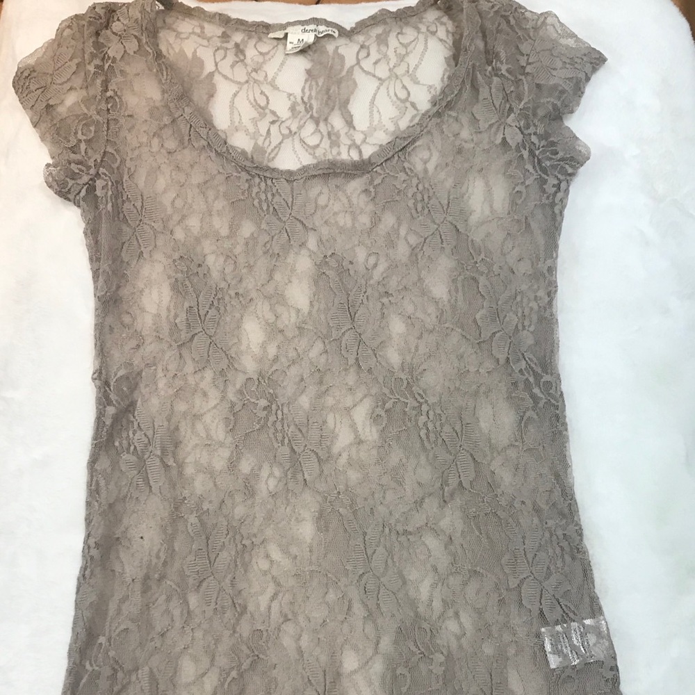 Derek Heart Mesh/Lace Shirt